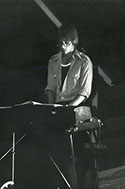 Photo of Kurt at age 15 playing his Fender Rhodes electric piano.